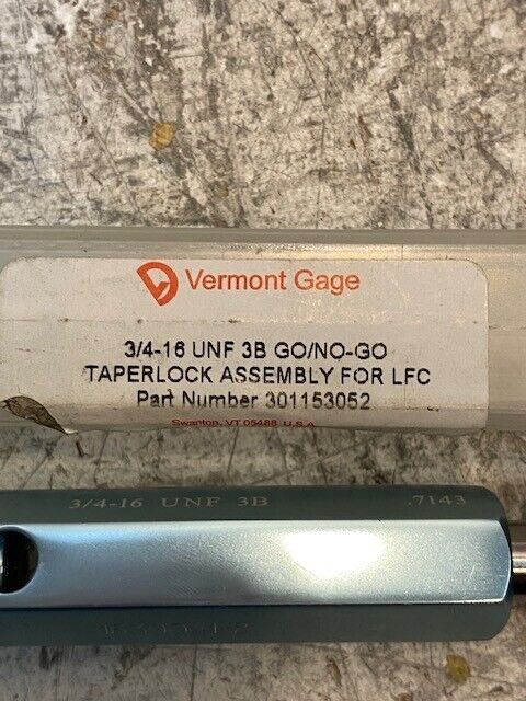 Vermont Gage 3/4-16 UNF 3B GO/NO-GO | 301153052 | 1630041-2