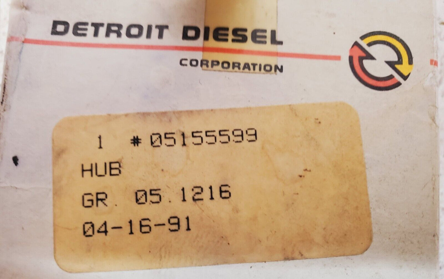 Detroit Diesel Hub 05155599 | GR.05.1216