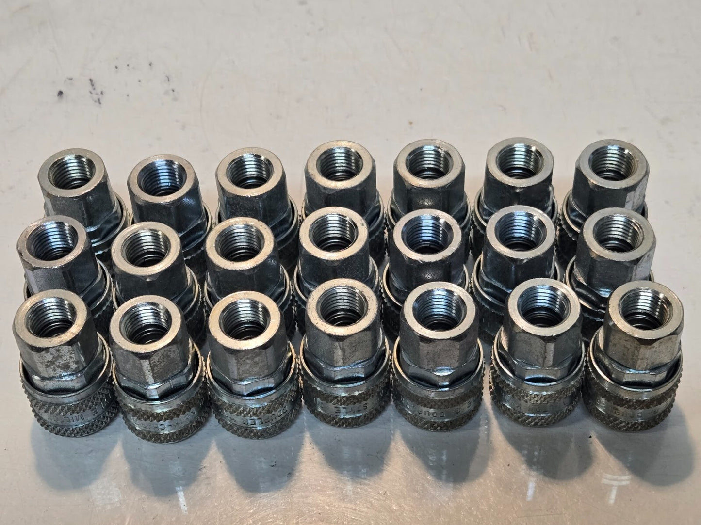 21 Quantity of 1/4" Milton Kwik Change A Style Couplings 1/4" FNPT (21 Quantity)