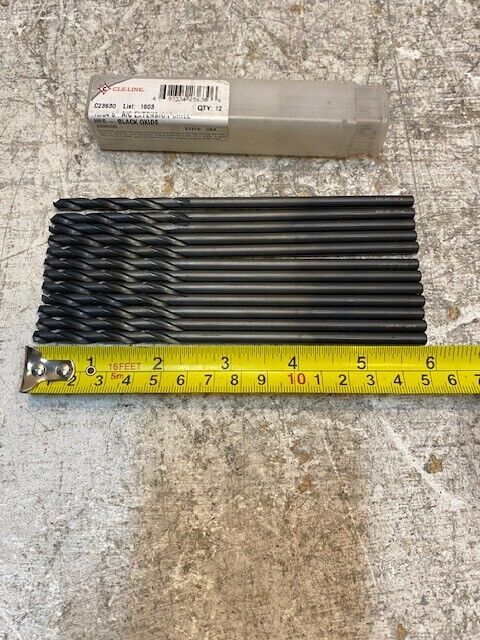 12 Quantity of Cle-Line C23630 | 13/64" x 6" AC Extension Drills 388586 (12 Qty)