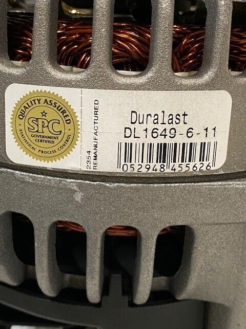 Duralast DL1649-6-11 Remanufactured Alternator