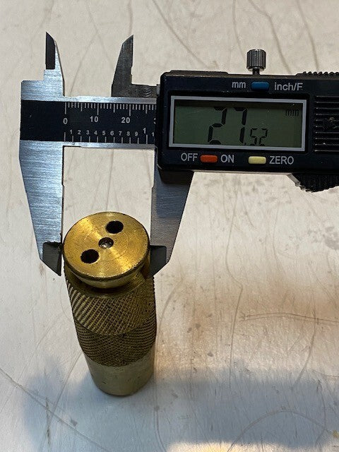 3 Qty of Brass Bullet Coupling Adapter Fittings 3" L 13mm Bore 29mm OD (3 Qty)