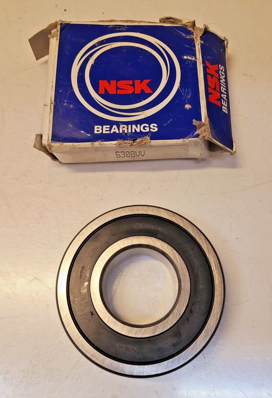 NSK Single Row Ball Bearing 6308VV | 6308V | A67