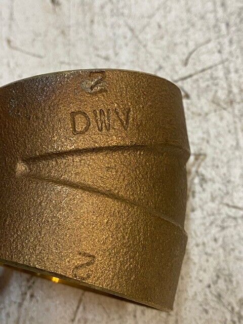 2 Qty of Nibco 2" Bronze DWV 22-1/2 Degree Elbow (2 Quantity)