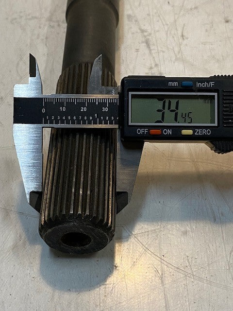 Transmission Output Shaft 20" Long 33mm End 31-Spline 39mm OD