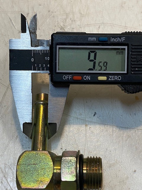 9 Quantity of Hydraulic Hose Elbow Fitting 2-1/4" L 1-3/4" W 19mm Thread (9 Qty)