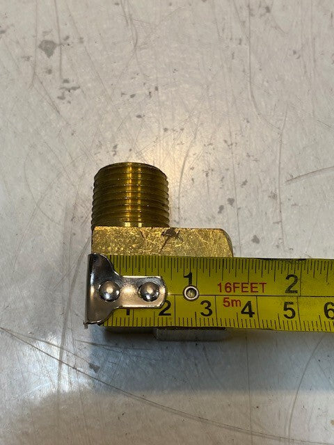 10 Quantity of Brass 90 Degree Male/Female Elbow Fittings 21mm Thread (10 Qty)