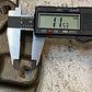 Front Axle 7" Wide Dia. 12mm 6-Bolt 30-Spline 35mm Shaft OD
