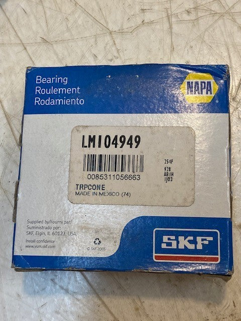 2 Quantity of SKF NAPA Automotive Tapered Roller Bearings LM104949 (2 Quantity)