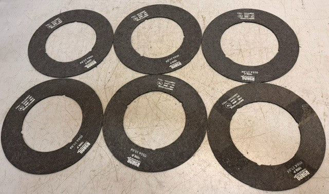 6 Quantity Rabco Asbestos-Free Ring Shaped Clutch Disc Facing 1056P (6 Quantity)
