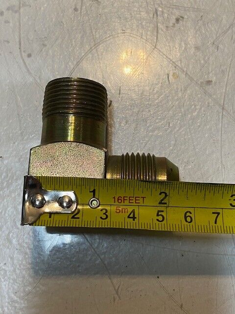 9 Quantity of 90 Degree Elbow Hydraulic Fittings 26mm Thread 17mm ID 15mm Nipple