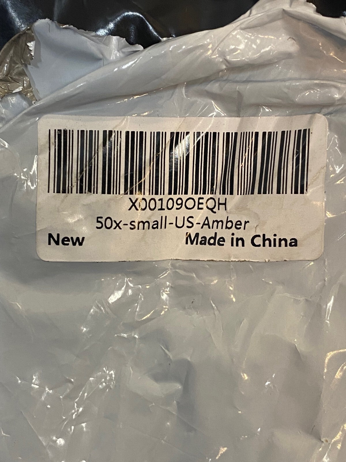 (200 Quantity) 4 Bags of 50-Pack Mini Round 3/4" Clear Lens Amber LED Buttons