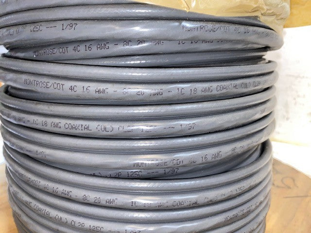 MONTROSE/COT 4C 16 AWG-8C 20 AWG-1C 18 AWG COAXIAL Cable on Spool 13"x10"