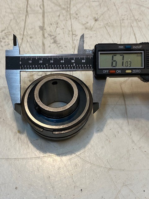 9 Quantity of RBI SER206-19 Insert Bearings w/ Snap Rings (9 Quantity)