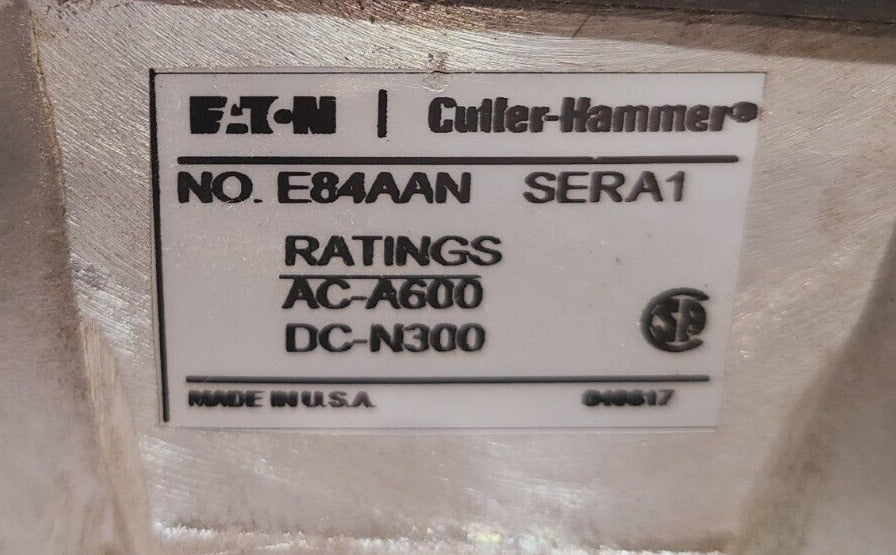 Eaton Cutler Hammer Limit Switch E84AAN | SERA1 | AC-A600 | DC-N300