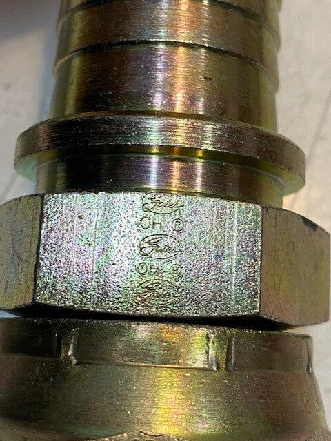 Gates Hydraulic Hose Fitting 4-24 FJX | 24-24 | OH | 5-1/8" H 45mm Thread
