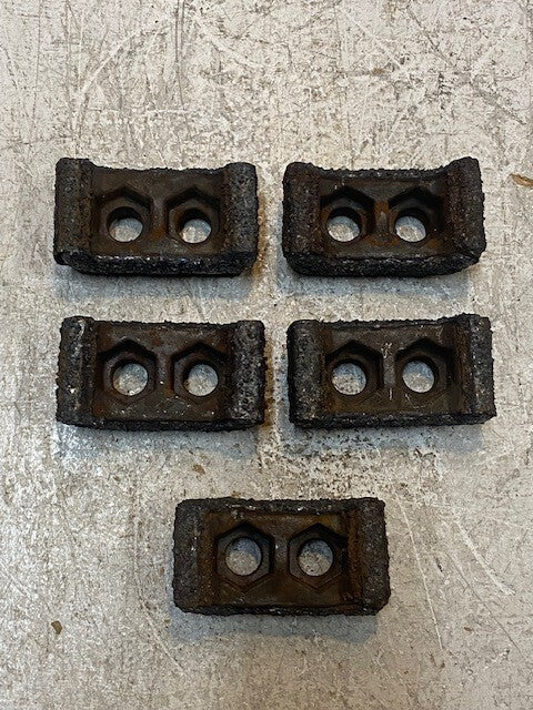 5 Qty of Wood/Tub Grinder Hammer Tips Teeth Rectangle 3-3/4" L 1-7/8" W (5 Qty)