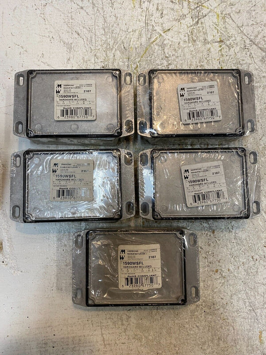 5 Qty Hammond Die Cast Enclosures 1590WSFL | 2107 (5 Qty)