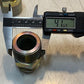 4 Qty of Hydraulic Triple-Lok Flare Adapters 2-3/8" L 41mm Thread 27mm ID -4 Qty