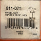2 Quantity Box Of 10 Dorman Wheel Nut 611--071 | 1/2"-20 X 13/16" Hex Nuts