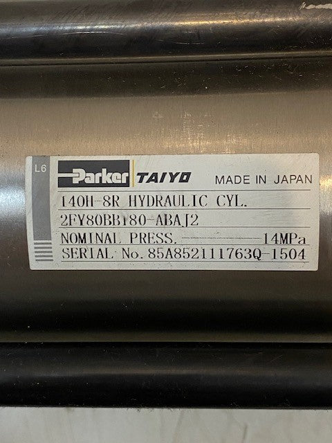 Parker Taiyo 140H-8R Hydraulic Cylinder 2FY80BB180-ABAJ2 | 85A852111763Q-1504