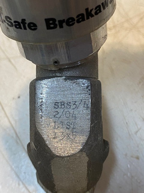 Catlow Fail-Safe Fuel Dispensing Swivel Breakaway SBS 3/4" 2/04 LIST 13x5