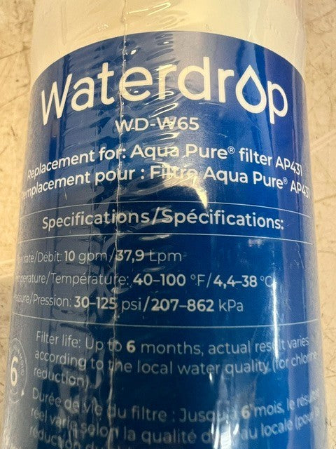 Waterdrop WD-W65 Interchangeable Whole House Scale Inhibitor Water Filter