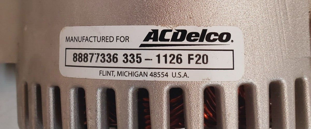 AC Delco Alternator 88877336 | 335-1126 F20