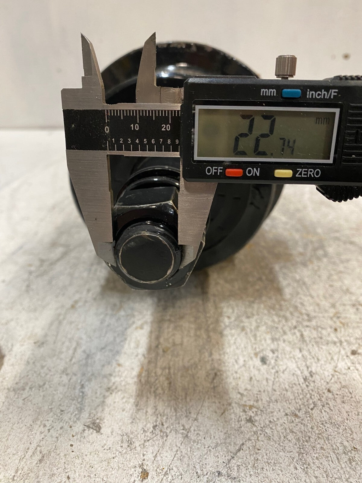 Track Bottom Roller 12-1/4" Length 3-1/4" Shaft 23mm Thread OD 40mm Shaft OD