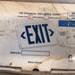 E-Conolight E-XP2RBW Exit Lighting Fixture Damp Location Rated Safety Sign