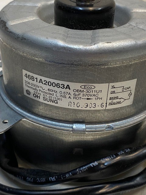 OH SUNG AC Outdoor Motor Assembly 4681A20063A | OBM-3011U1 | 60Hz 0.57A 370VAC