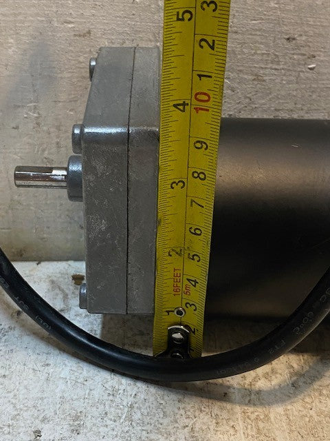 Servo Electric Gear Motor 6-1/2" Long 3" Wide 3-3/4" Tall 8mm Shaft 77mm OD
