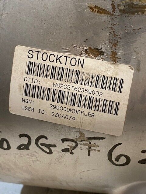 Stockton Muffler 299000 | W62GT62359002 | Nelson 8P83 | 33" x 15" x 12"