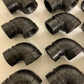 Lot of 16 90 Degree Reducing Elbow Cast Iron Fittings SE-5 SPF 1-1/4” x 1”