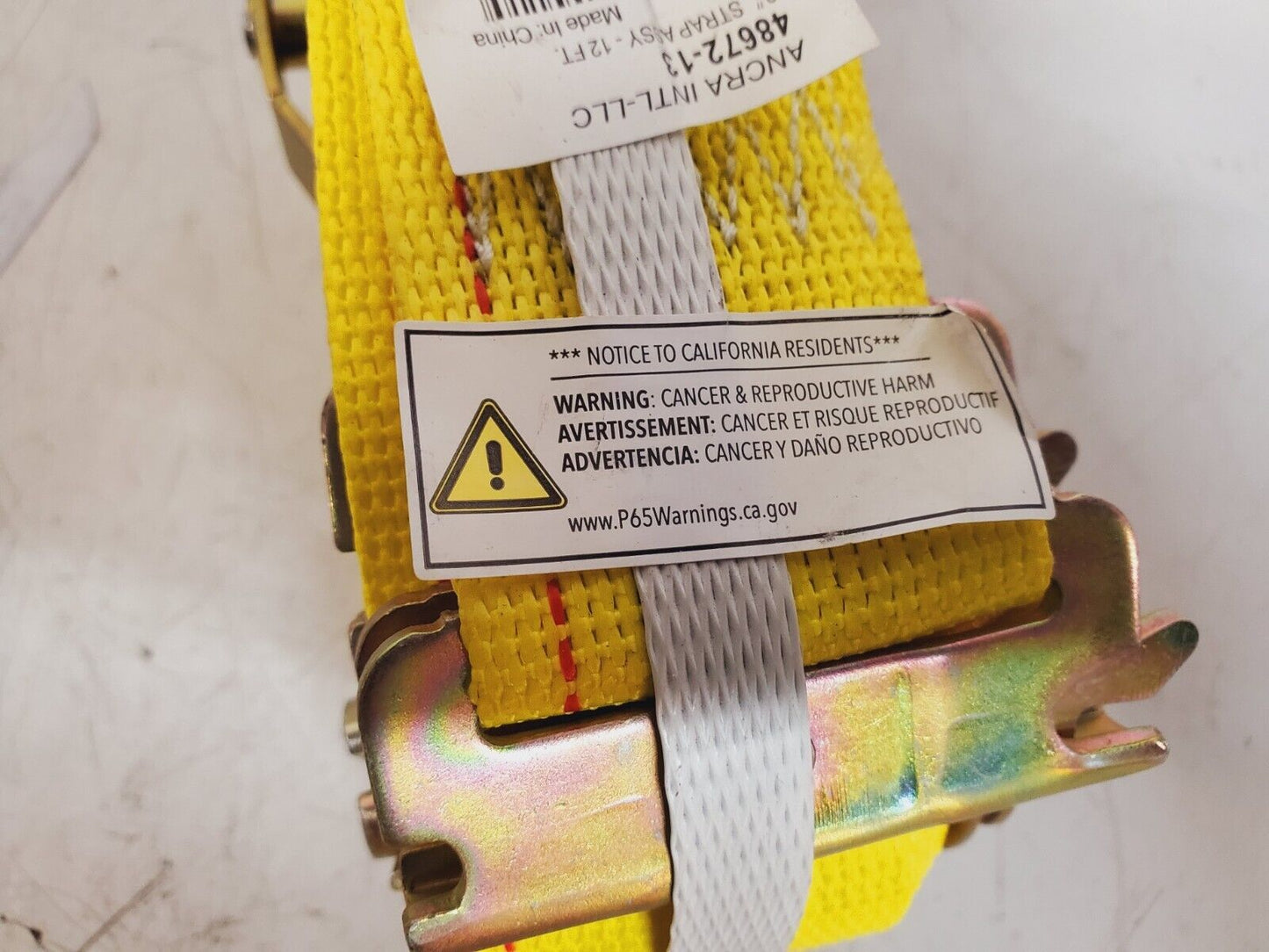 2 Quantity of Ancra 2" Ratchet Straps Assy 48672-13 | 12 Ft (2 Qty)