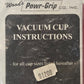 Woods Powr-Grip Vaccum Cup 91200 | 4-1/2" Diameter Cup | 40 Lb Capacity