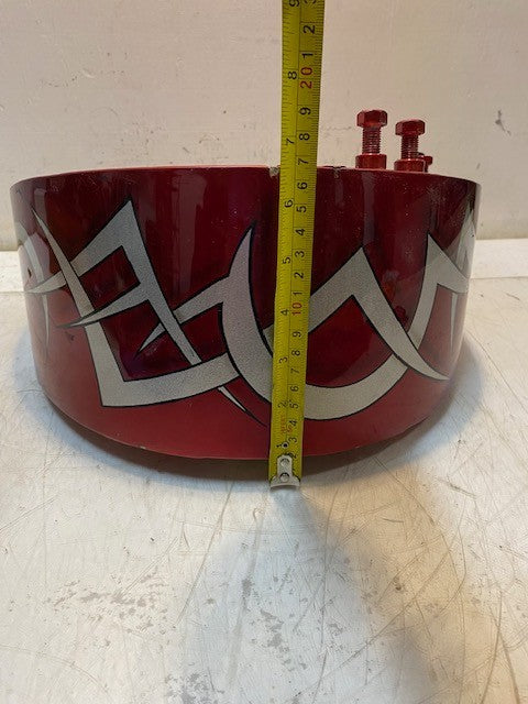 Custom Painted Motorcycle Oil Tank 13" L x 9" W x 6-1/2" H