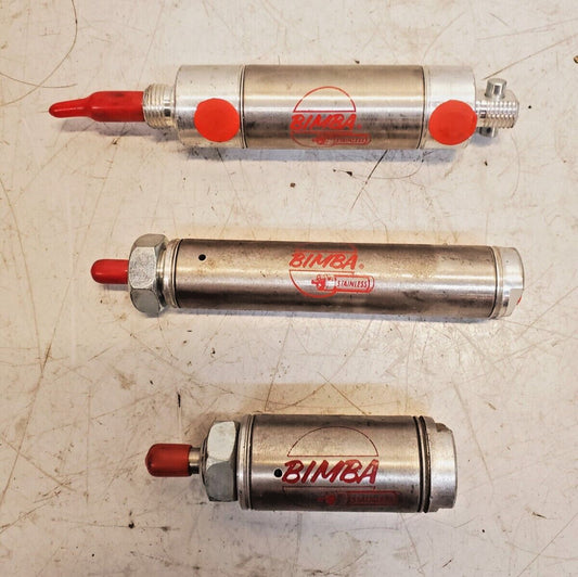 3 Qty. of Bimba Mixed Air Cylinders SSRD-090.5-NT | 062 | SR-091-DPKW (3 Qty)