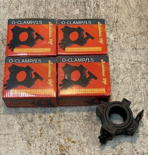 4 Qty of American DJ O-Clamp/1.5 360 Degree Wrap Around Clamps 488014 (4 Qty)
