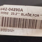 3 Qty. of Mower Blades 23.2"  | 942-04290A | 742-04290A | 286 | 21 (3 Qty)