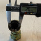 3 Quantity of A-16 Steel Hydraulic Hose Fittings 4-1/4" H 38mm Hex (3 Quantity)