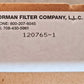 Norman Filter Company Filter Element Set 120765-1