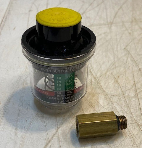 DONALDSON 136501-12530 INDICATOR AIR FILTER MINDER RESTRICTION GAUGE