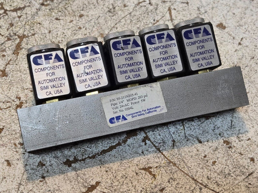 CFA Low Pressure 5 Station Manifold Block 95-211N205-41 | 1/4" Pipe | 203 PSI