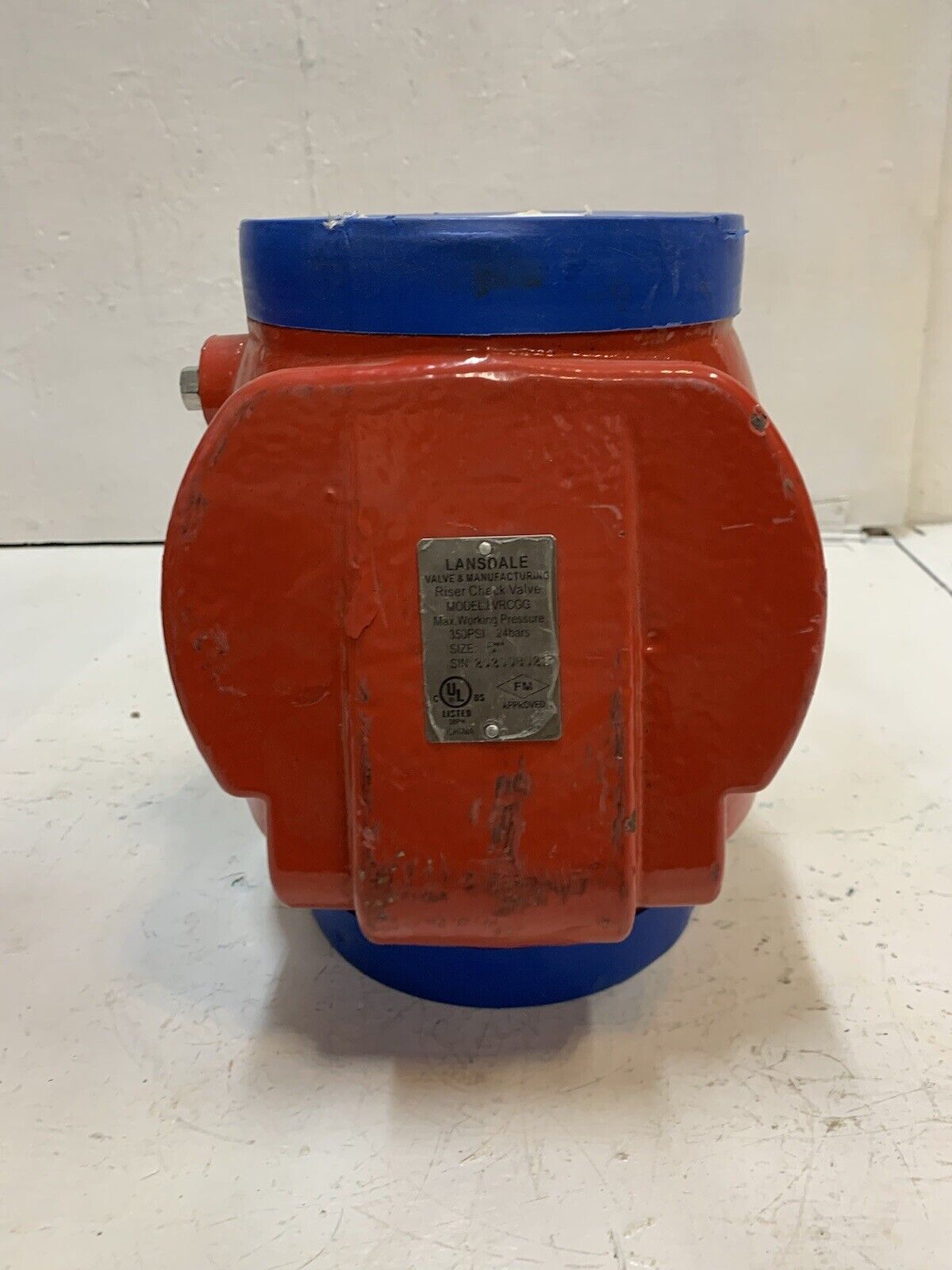 Lansdale LVRCGG 6” Grooved Riser Swing Check Valve 350 PSI 24 Bars 2020080219