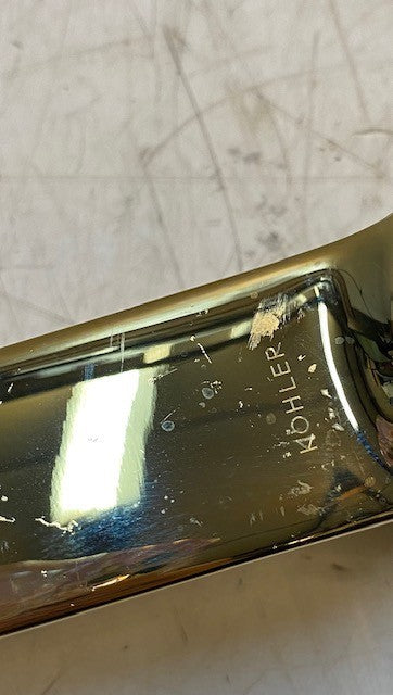 Kohler Gold Tub Faucet 9" Long 3-1/2" Tall 30mm Bore