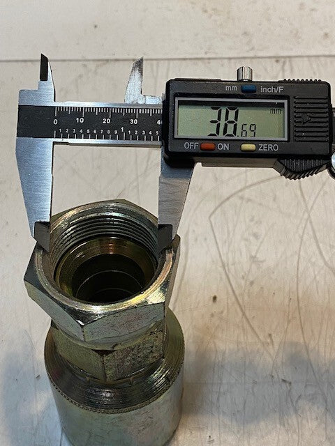 Hydraulic Hose Crimp Fitting 43020U | 12 | 620 | 4BR | 39mm Thread 60mm OD