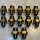 12 Quantity of Female to Female Brass Hex Nipple Pipe Fittings (12 Quantity)