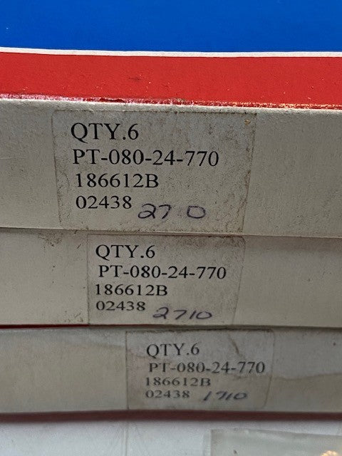 3 Boxes of 6 Qty of SKF Industrial Aerospace Bearings 186612B (18 Pcs Total)