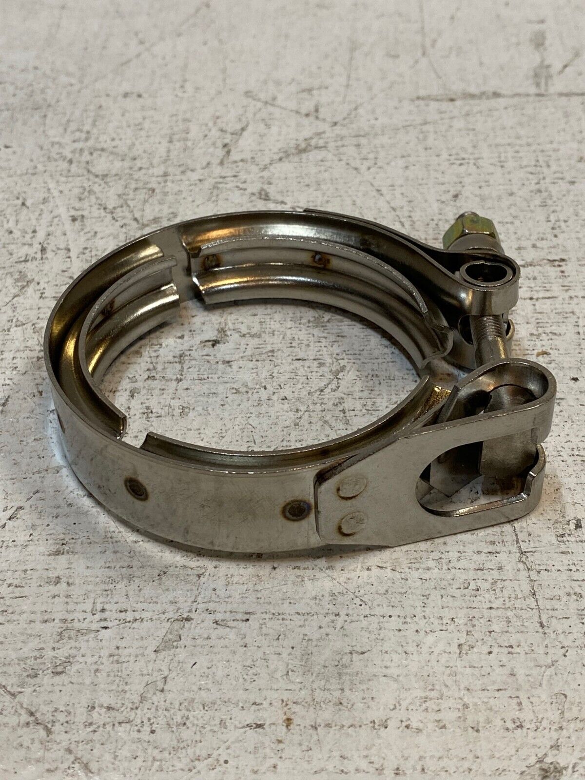 10 Quantity of 2.5” Stainless Steel V-Band Hose Clamps 3/4" Thick (10 Quantity)